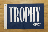 Gray Taxidermy blue trophy flag