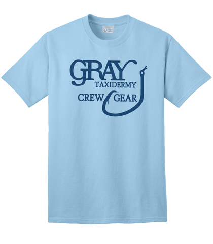 Gray Taxidermy Crewgear "Stuff It" T-Shirt, Blue