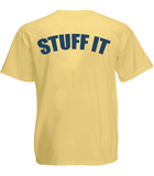 Gray Taxidermy Crewgear "Stuff It" T-Shirt, Yellow